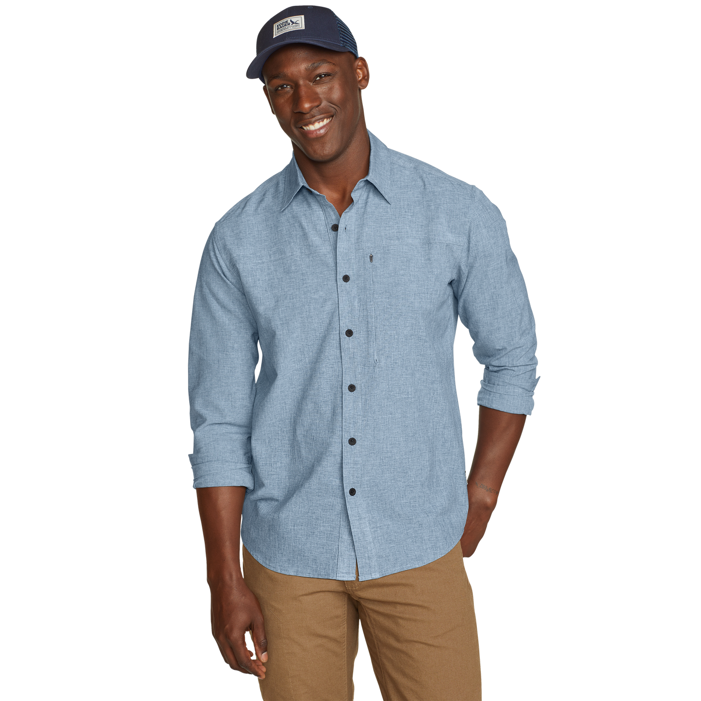 CAMISA HOMBRE/ FRONT RANGE CHAMBRAY 2.0 / EDDIE BAUER