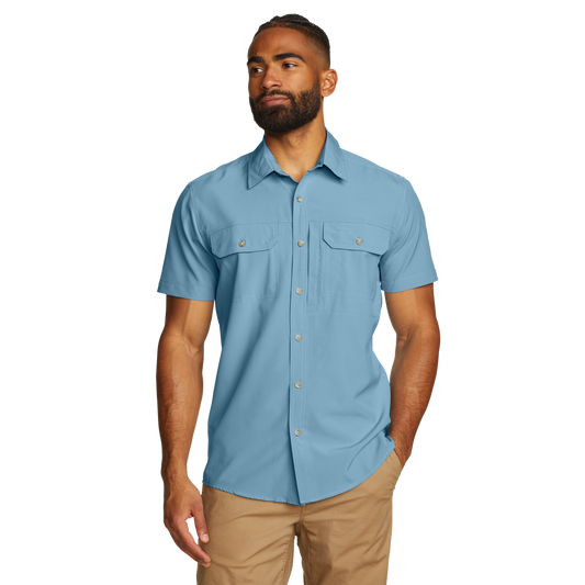 CAMISA HOMBRE/ ATLAS EXPLORATION FLEX MC / EDDIE BAUER
