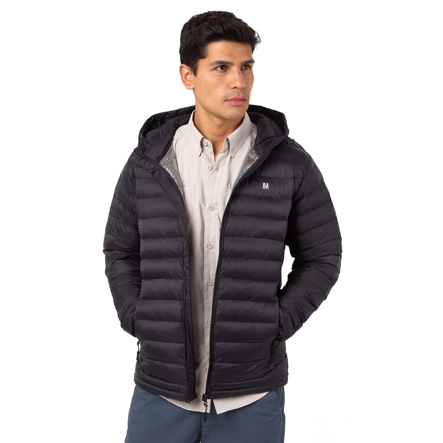CHAQUETA DE HOMBRE CON CAPUCHA/ NEVADO / OUTDOOR ADVENTURE