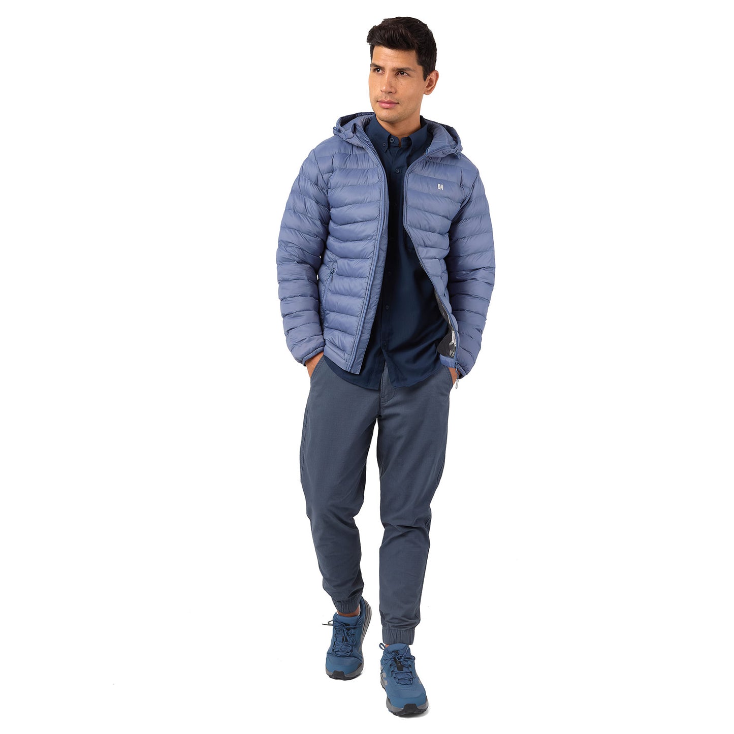 CHAQUETA DE HOMBRE CON CAPUCHA/ NEVADO / OUTDOOR ADVENTURE