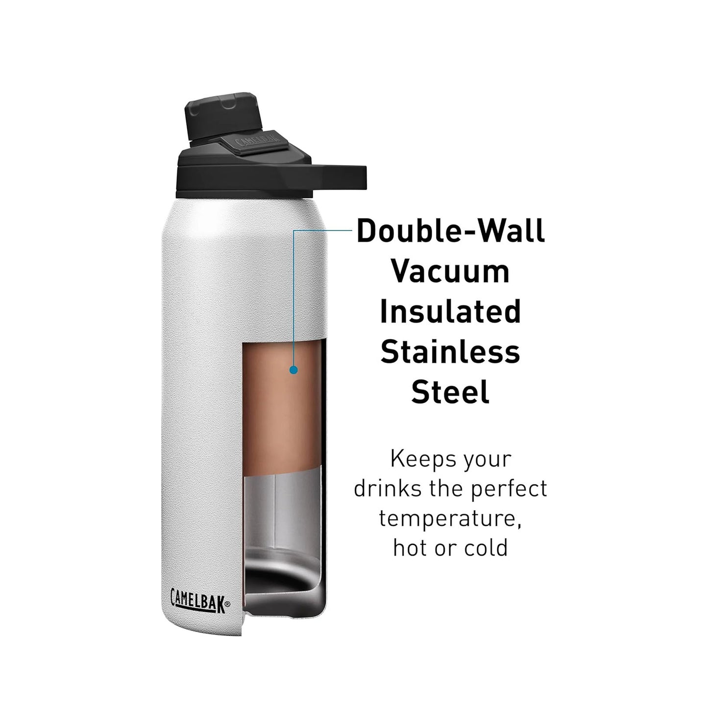 BOTELLA CHUTE MAG 25 oz WHITE / CAMELBAK