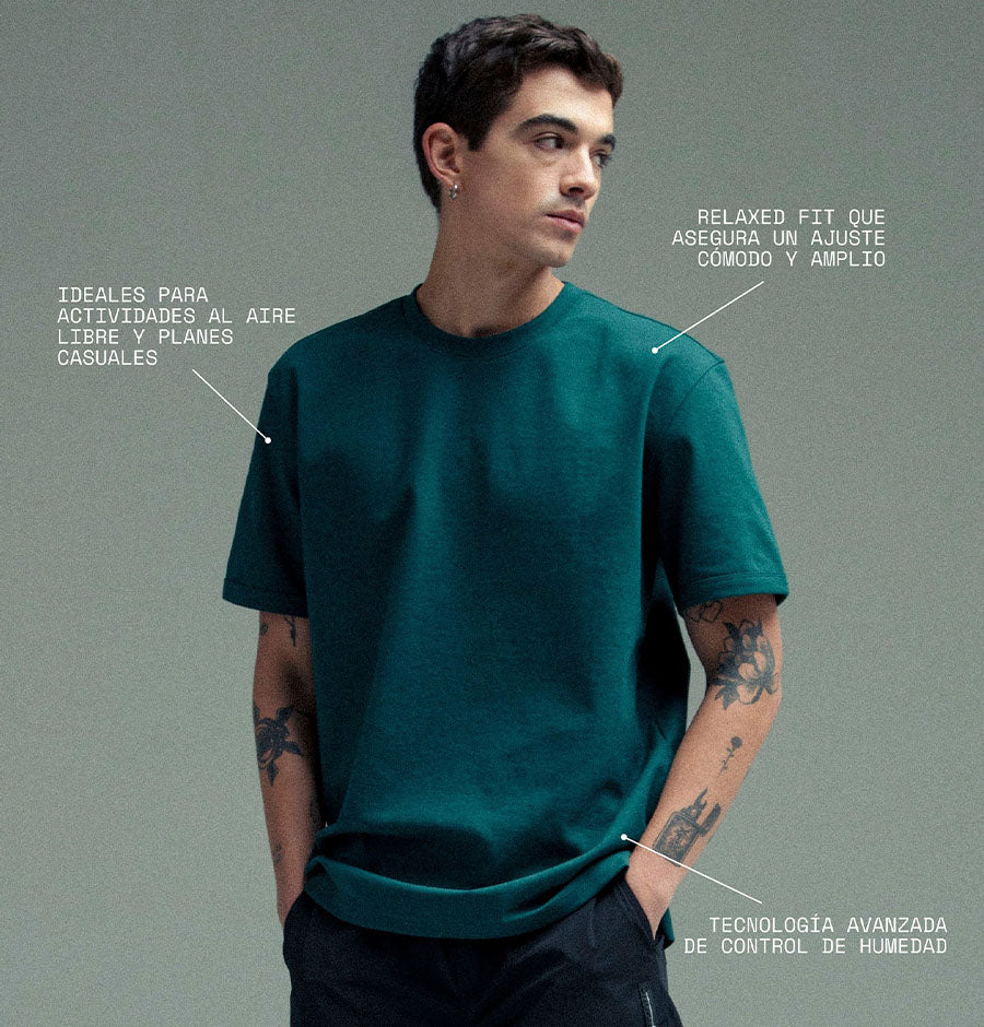 CAMISETA RELAXED FIT CLING / REMANENCE