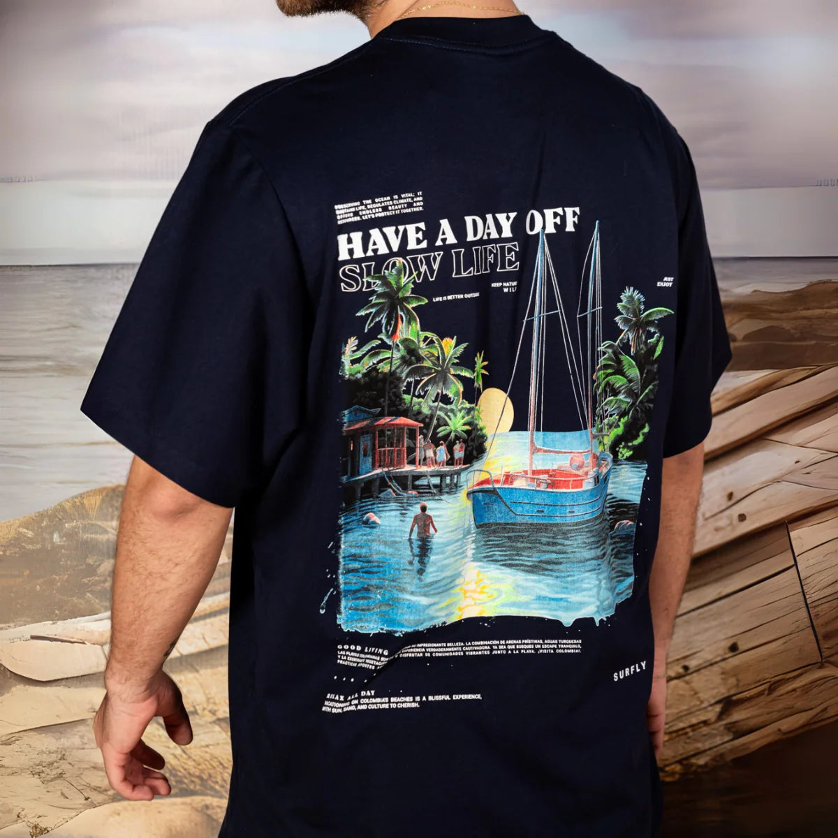 CAMISETA HOMBRE / MIX PECES / SURFLY