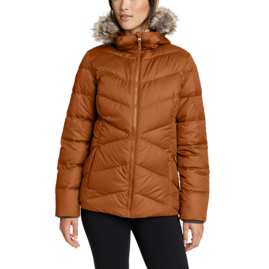 Chaqueta Clasic Down Eddie Bauer Mujer Naranja | Outdoor Adventure Colombia