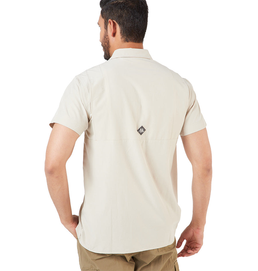 Camisa OA Las Perlas Manga Corta Hombre Khaki | Outdoor Adventure Col