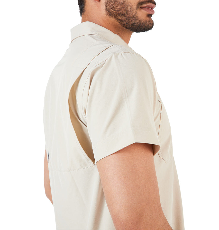 Camisa OA Las Perlas Manga Corta Hombre Khaki | Outdoor Adventure Col