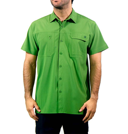 Camisa OA Las Perlas Manga Corta Hombre Verde | Outdoor Adventure Col